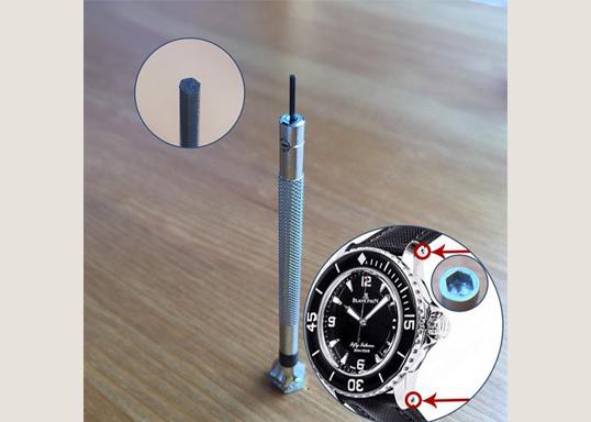 inner hexagon screwdriver for Blancpain Fifty Fathoms watch lug